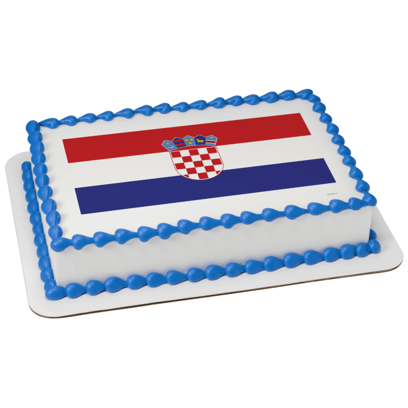 Croatia Country Flag Cake