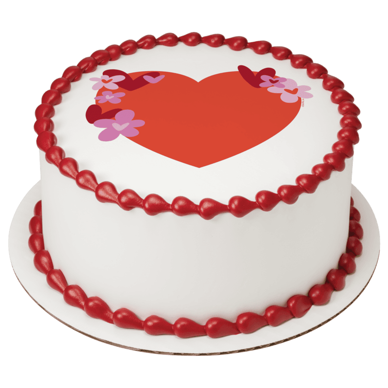Red Heart Cake