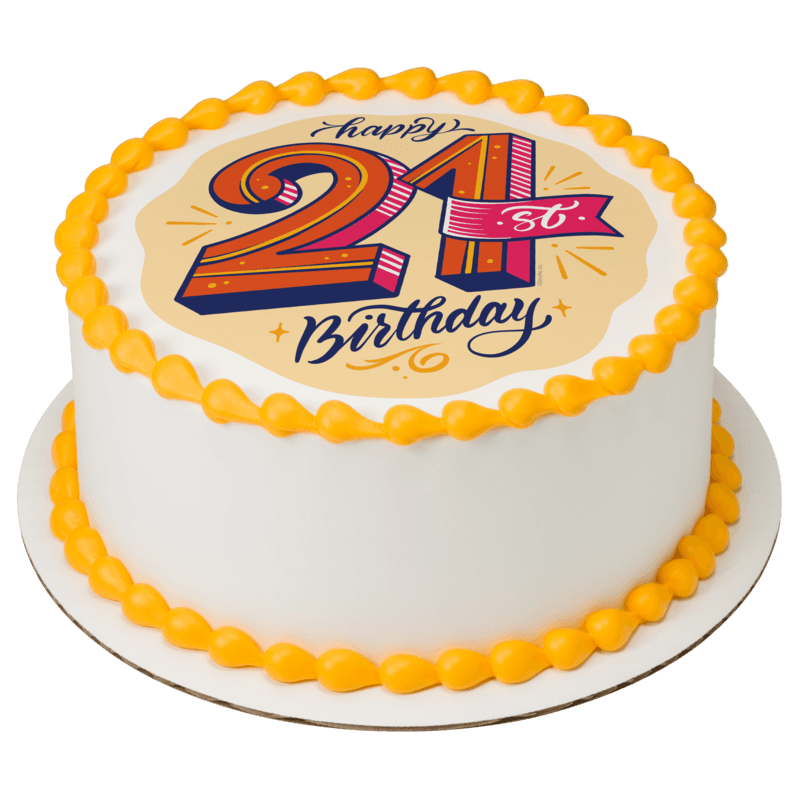 21st Birthday Cake