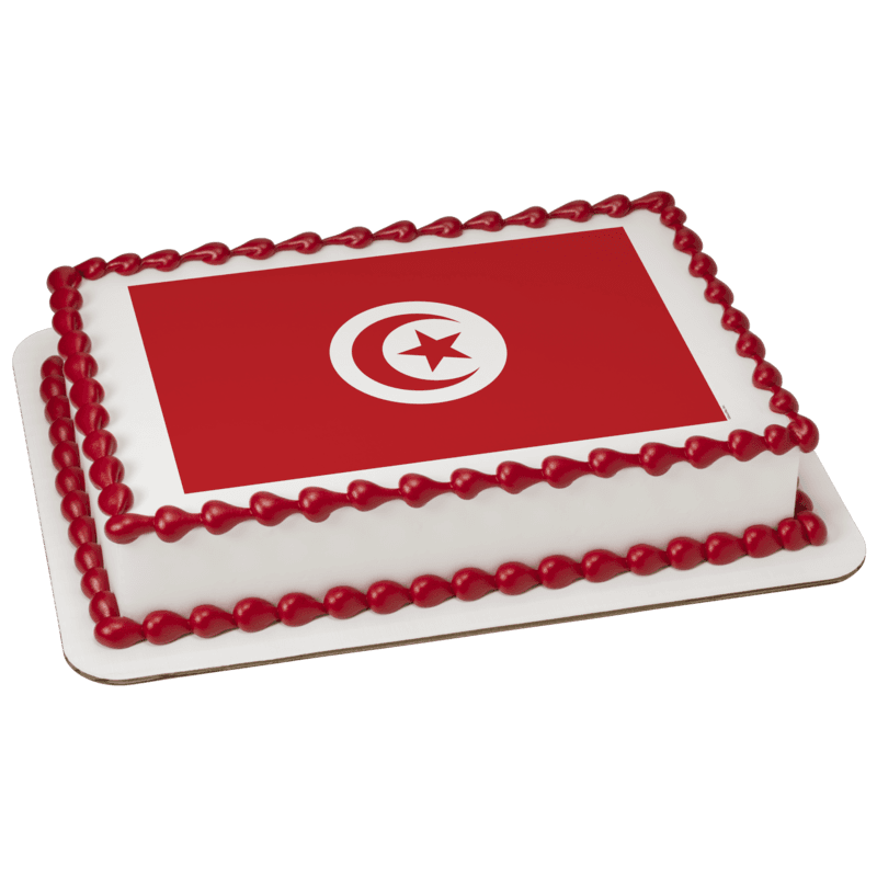Tunisia Country Flag Cake