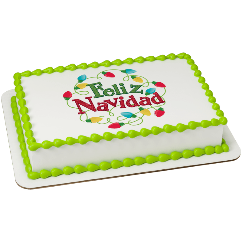 Playful Feliz Navidad Cake
