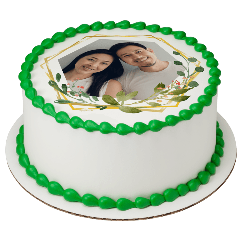 Leaves Geometric Cake