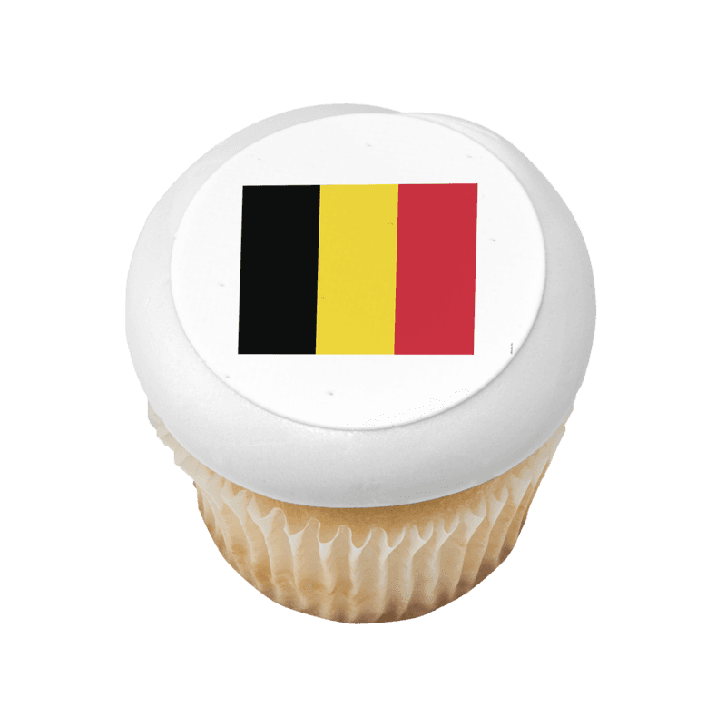 Belgium Country Flag Cupcake