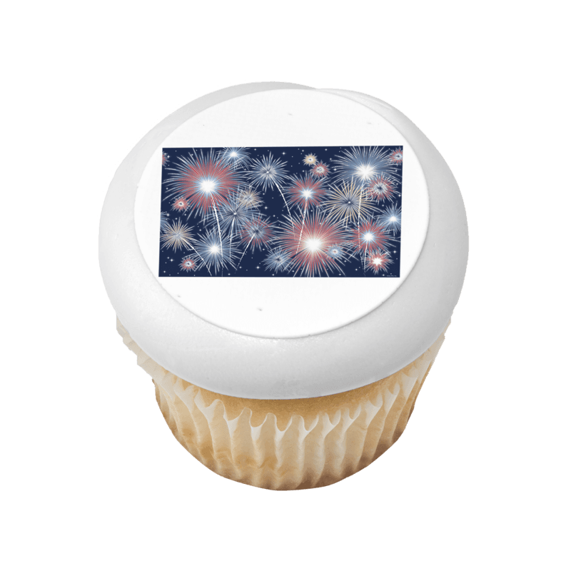 Fireworks-Sheet Cupcake