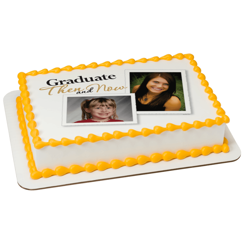 Then and Now Cake