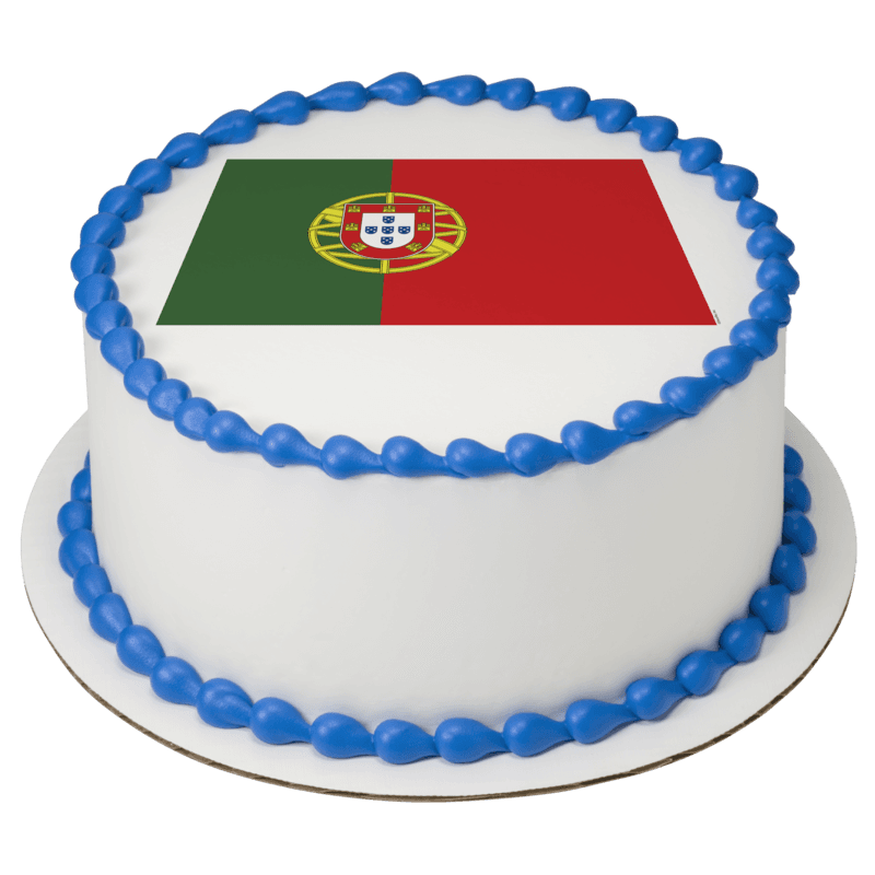 Portugal Country Flag Cake