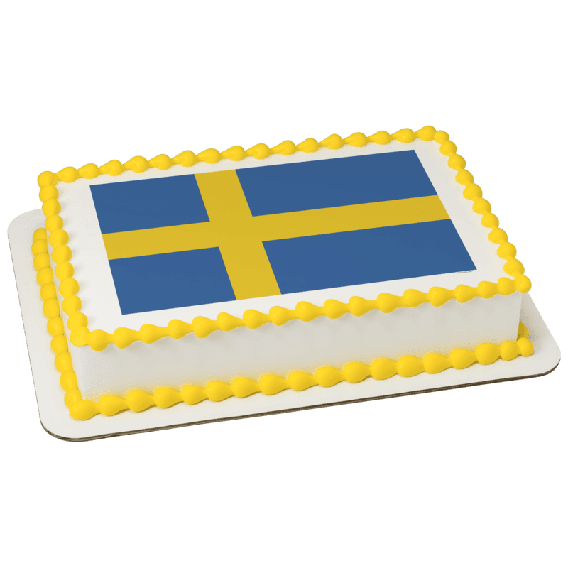 Sweden Country Flag Cake
