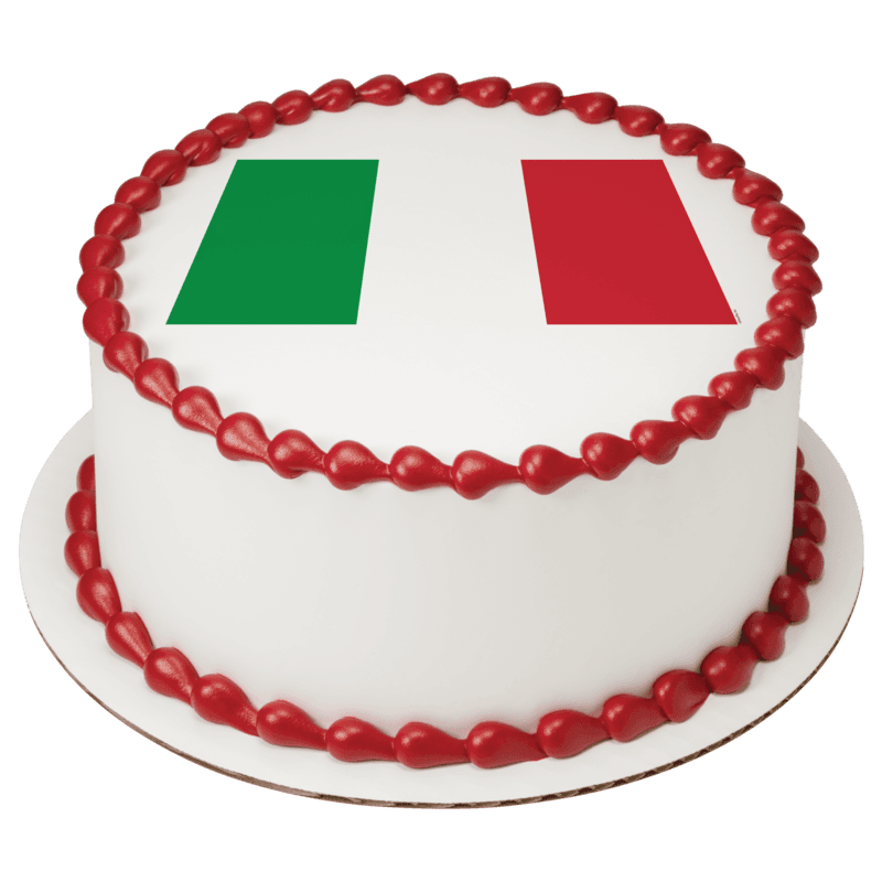 Italy Country Flag Cake