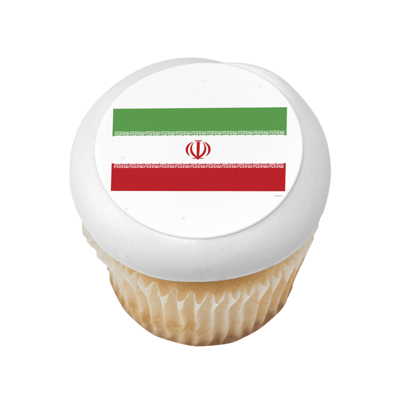 Iran Country Flag Cupcake