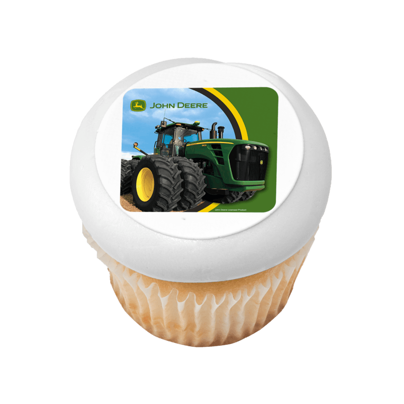 John Deere Tractor Cupcake