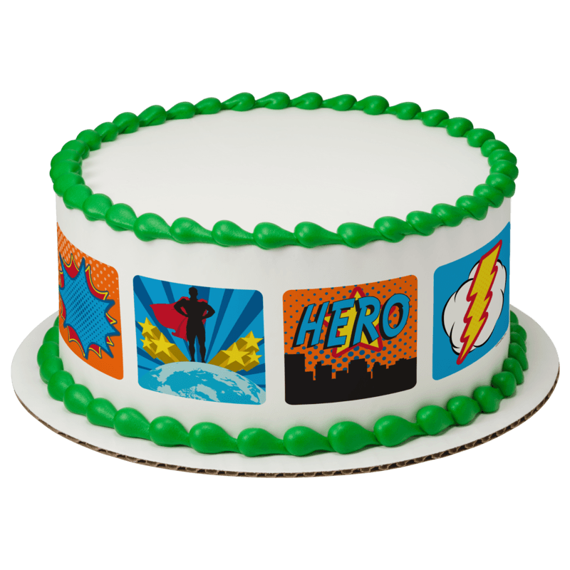 Comic Strip Bursts Cake