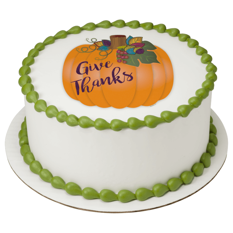Give Thanks Pumpkin Cake