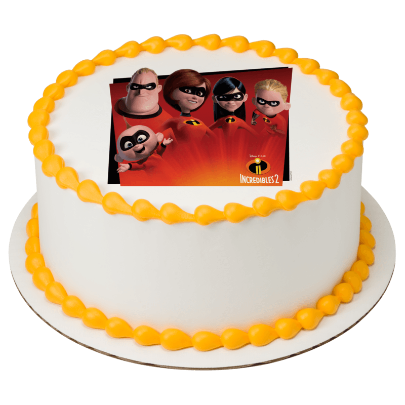 Disney and Pixar's Incredibles 2 Favorite Super Hero Family Cake