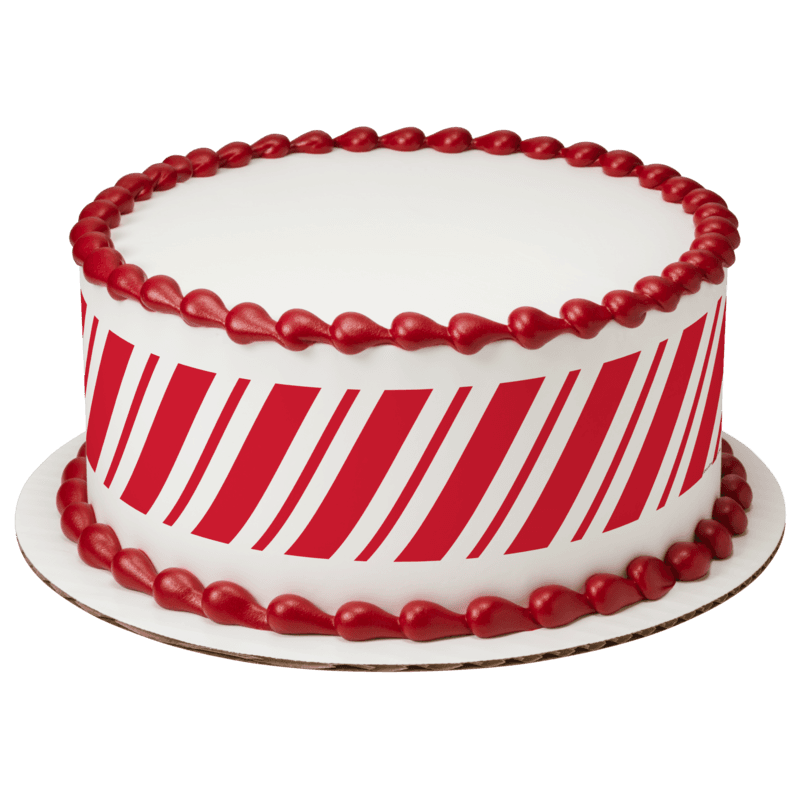 Candy Cane Stripes Cake