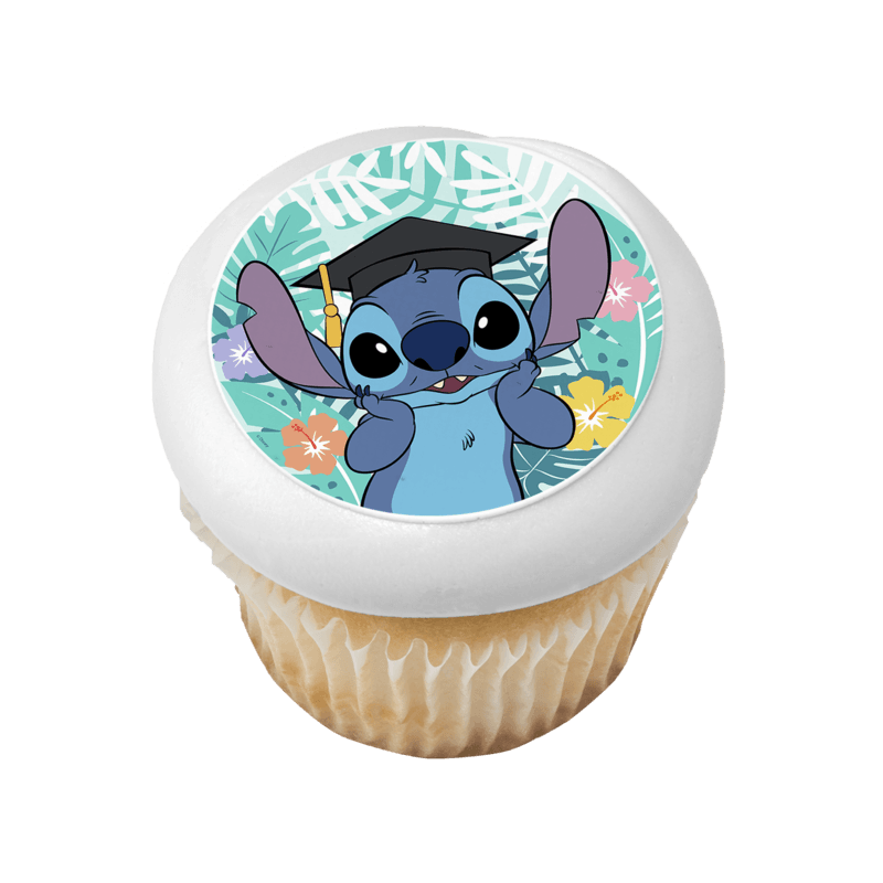 Disney's Stitch Graduation Cupcake