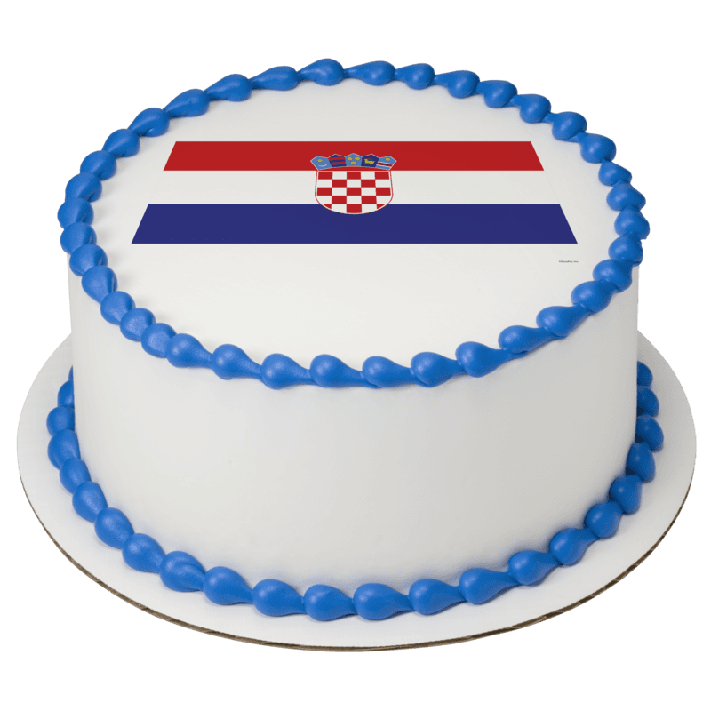 Croatia Country Flag Cake