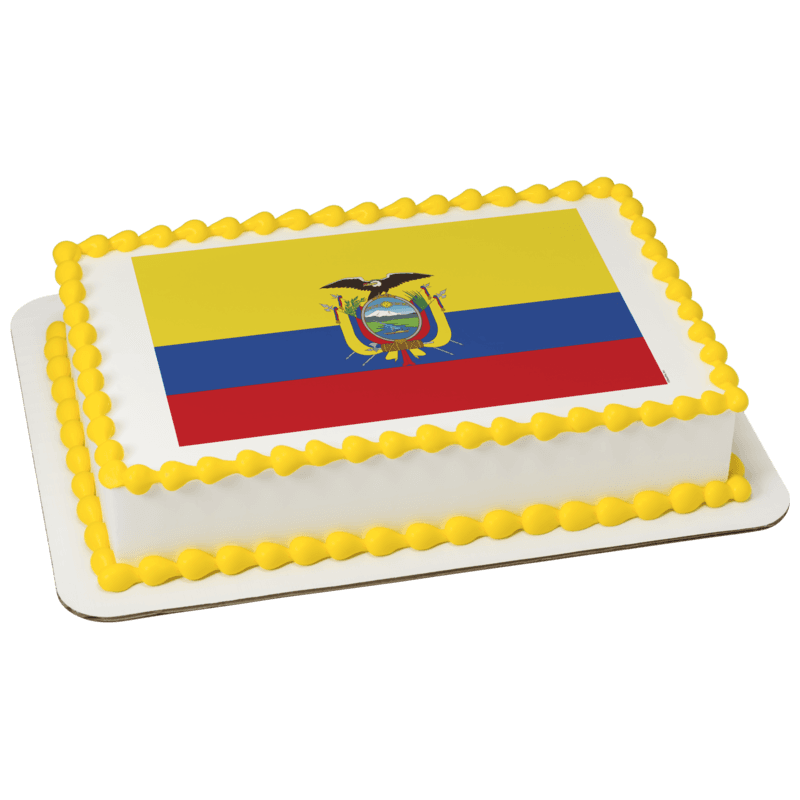 Ecuador Country Flag Cake