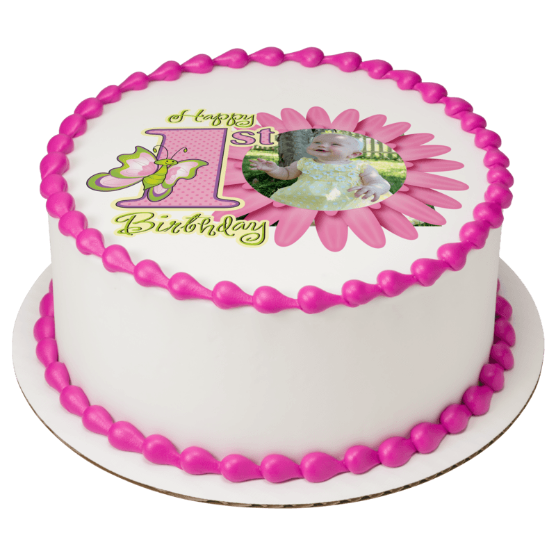First Birthday Butterfly Cake