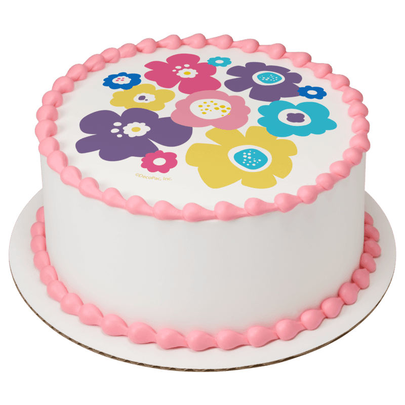 Bohemian Poppies Cake