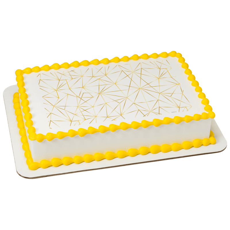 Gold Cracked Glass Cake