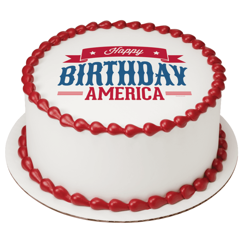 Celebrate America Happy Birthday Cake