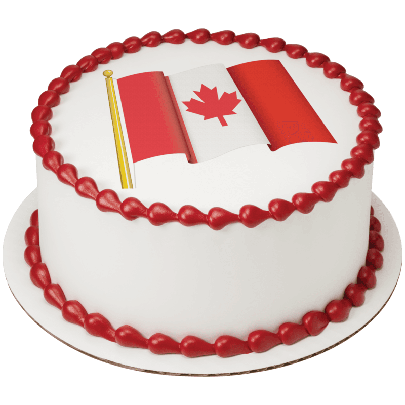 Canadian Flag Cake