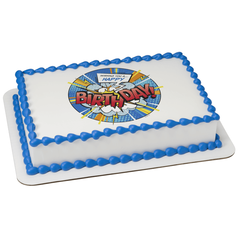 Super Hero Birthday Cake