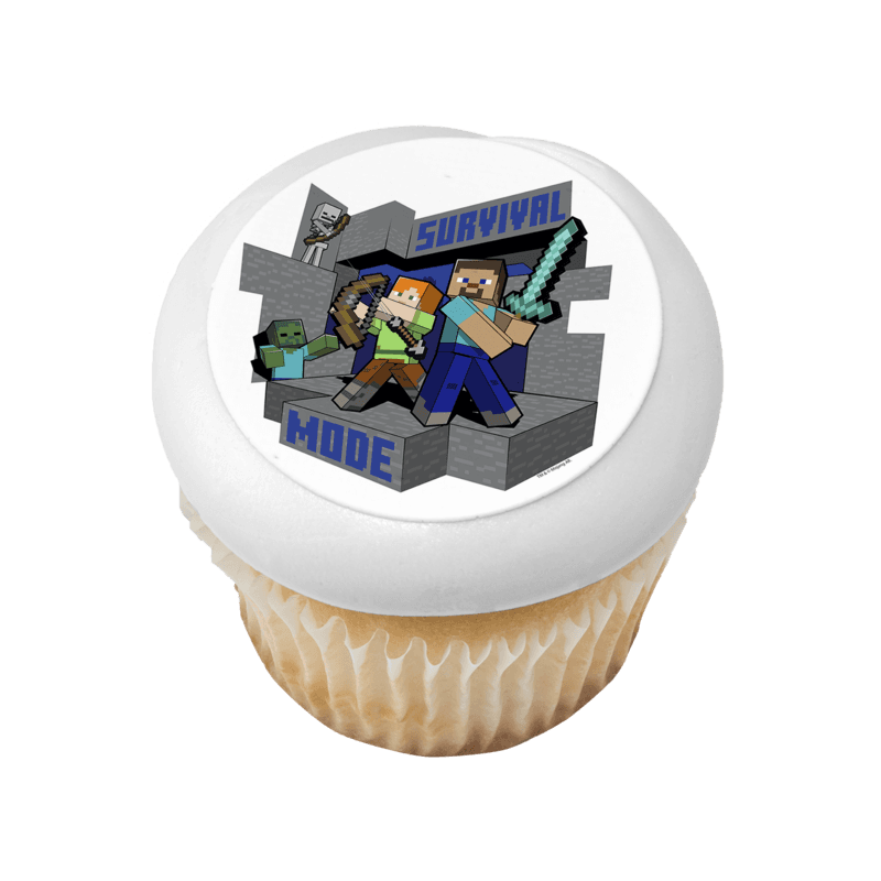 MINECRAFT Survival Mode Cupcake