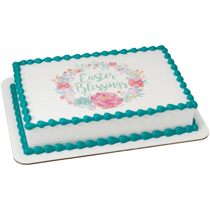 Floral Easter Blessings Cake