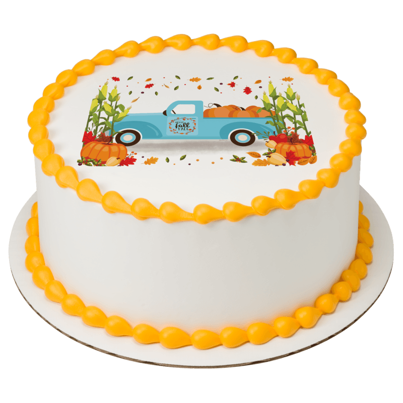Hello Fall Y'all Cake