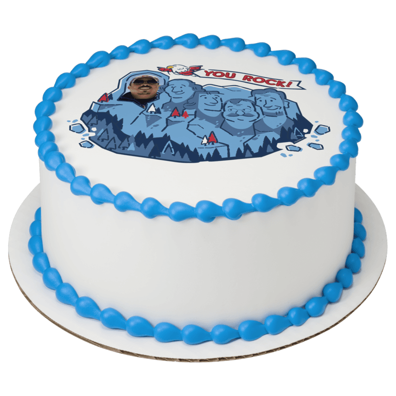 Mount Rushmore Cake