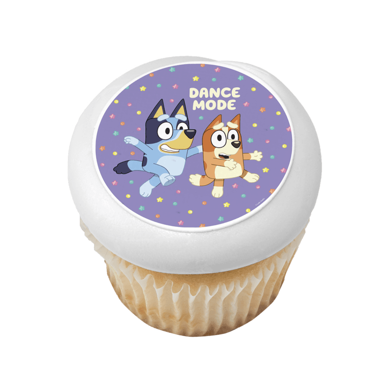 Bluey Dance Mode Cupcake