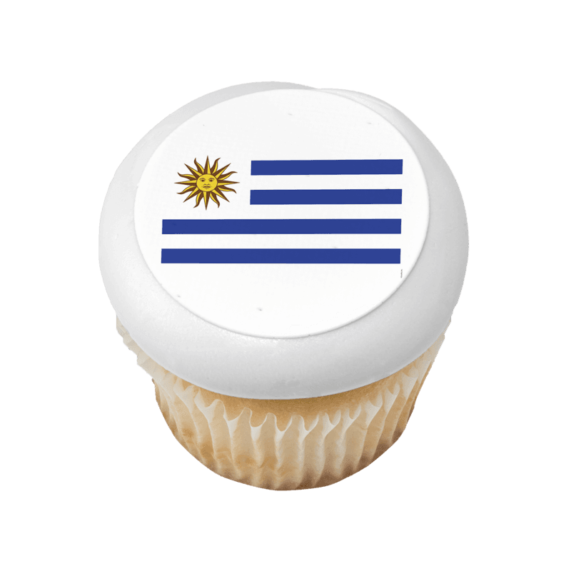 Uruguay Country Flag Cupcake
