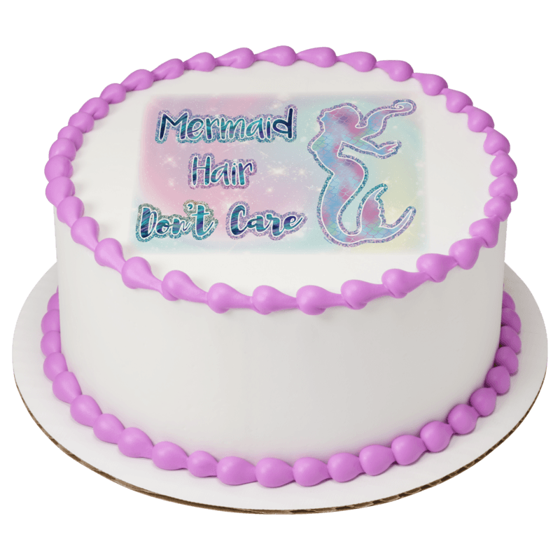 Mermaid Hair Don't Care Cake