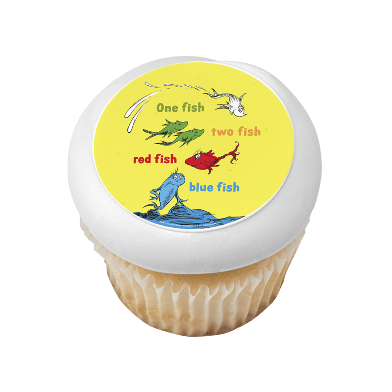 Dr. Seuss One Fish, Two Fish Cupcake