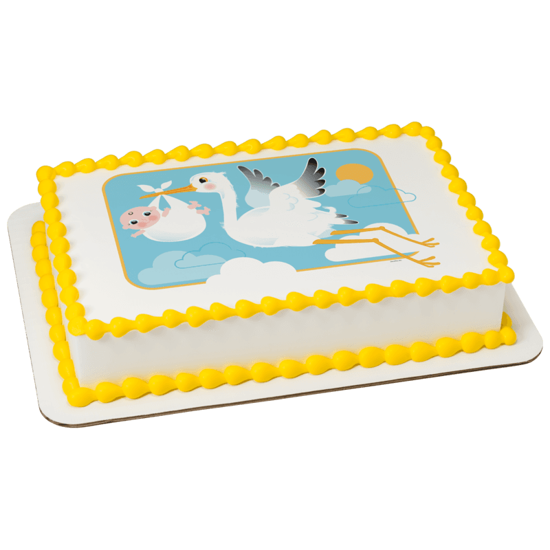 Stork and Baby Cake