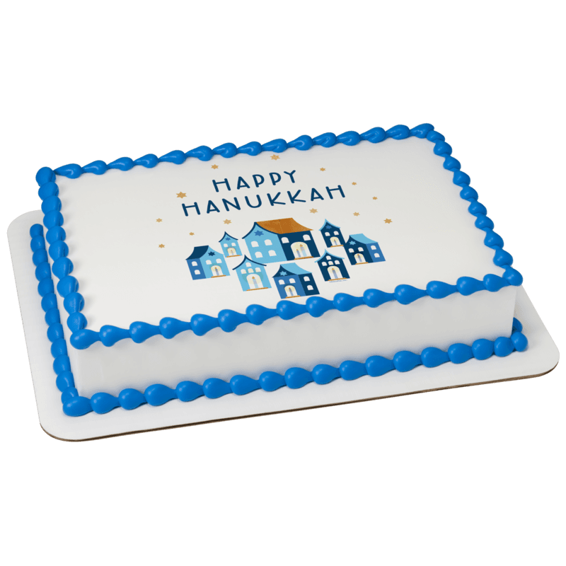 Happy Hanukkah Cake