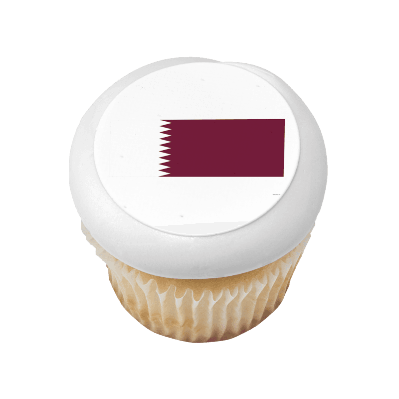 Qatar Country Flag Cupcake