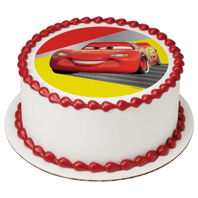 Disney and Pixar's Cars Lightning McQueen Cake