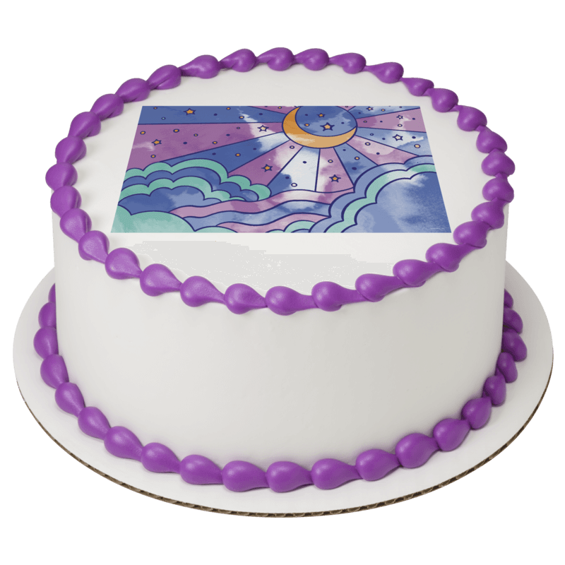 Prismatic Sky Cake