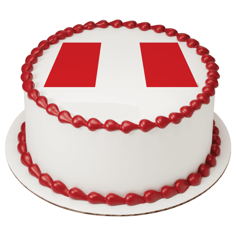 Peru Country Flag Cake