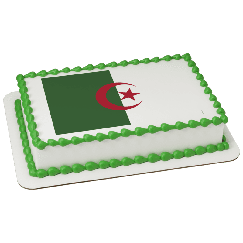 Algeria Country Flag Cake