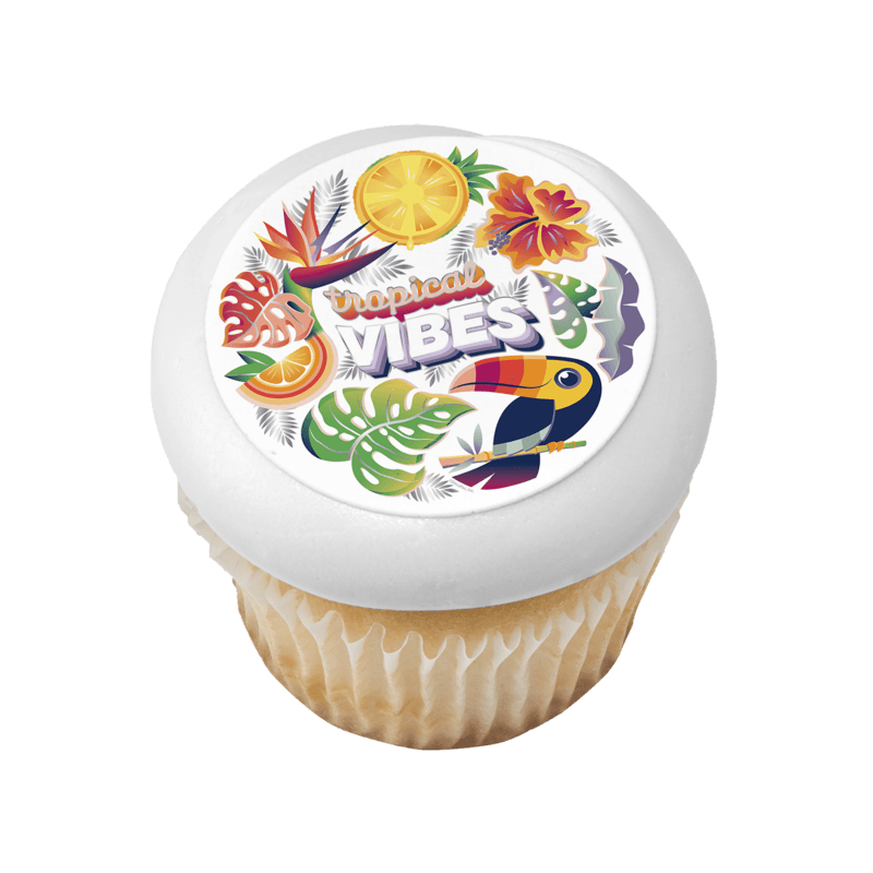 Tropical Vibes Cupcake