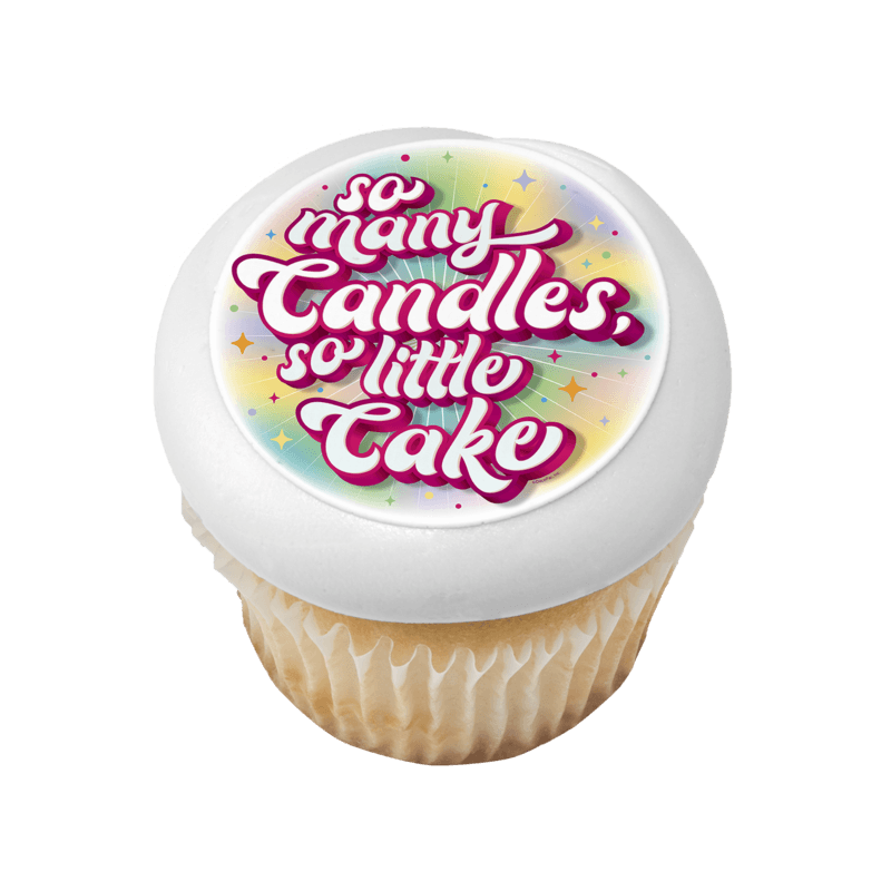 So Many Candles, So Little Cake Cupcake