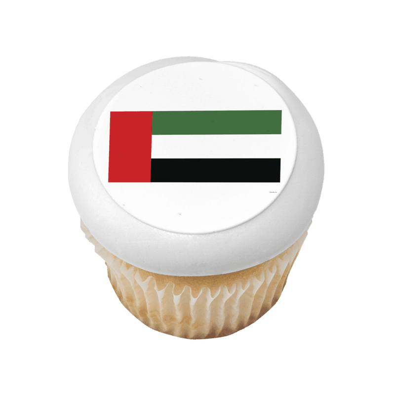 United Arab Emirates Country Flag Cupcake