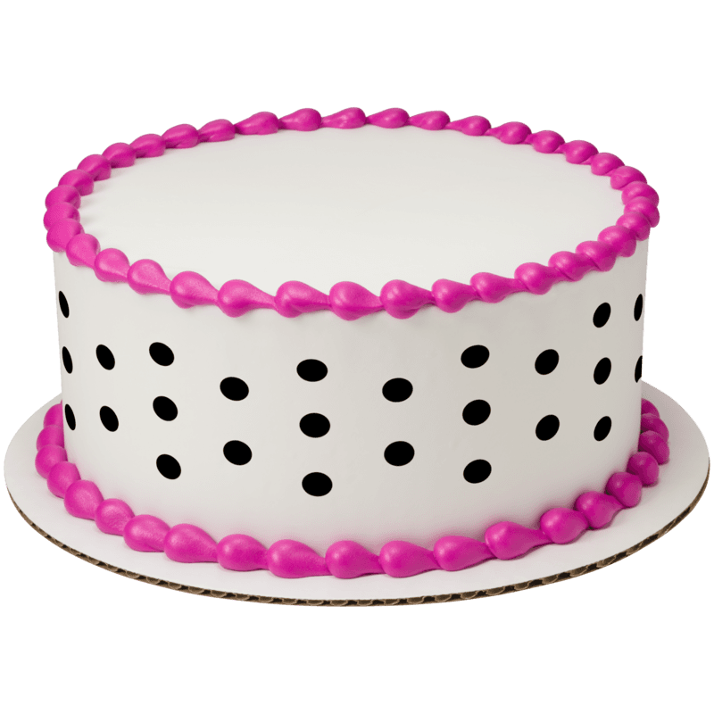 Classic Dots Black Cake