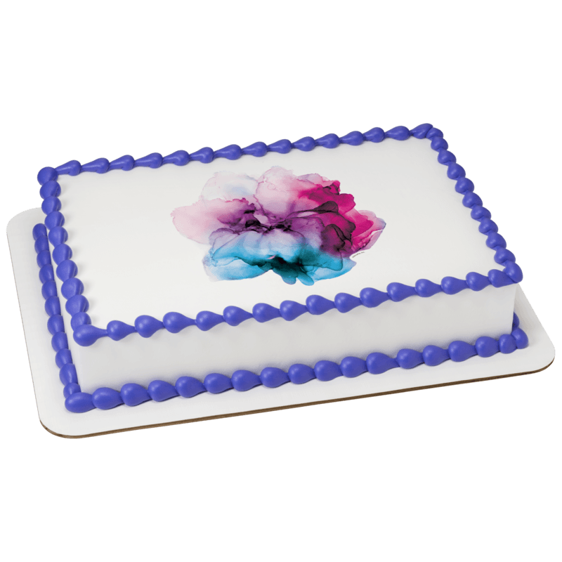 Abstract Watercolor Cake