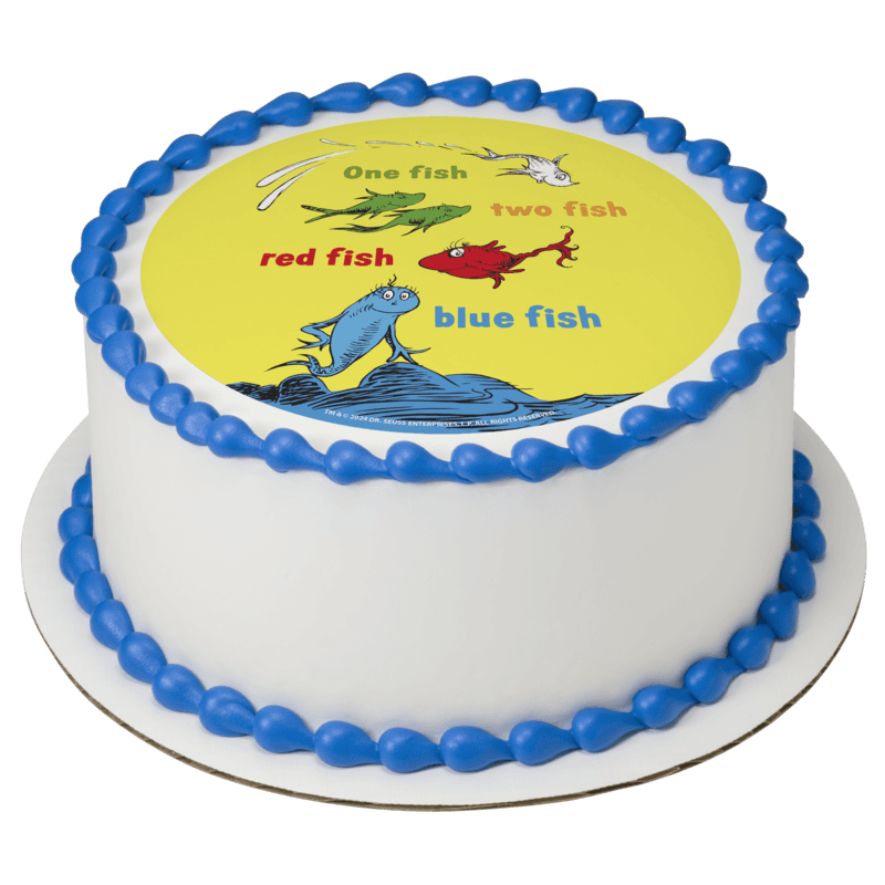 Dr. Seuss One Fish, Two Fish Cake