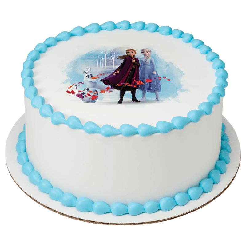 Disney Frozen II Elsa, Anna and Olaf Cake