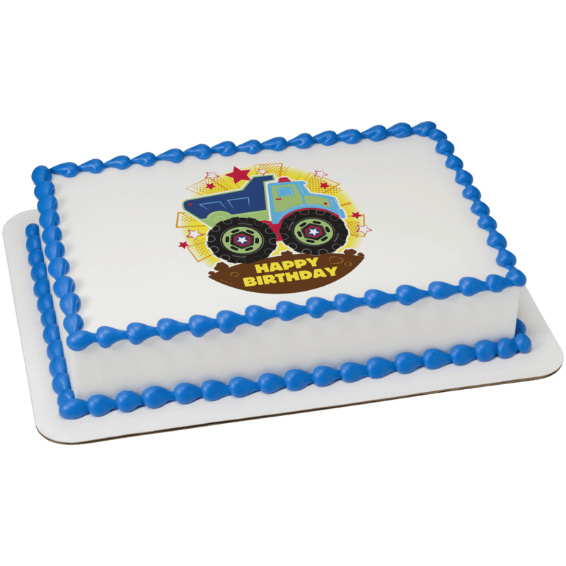 Happy Birthday Truck Cake